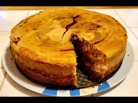 Making Sweet Potato Cinnamon Swirl Cheesecake