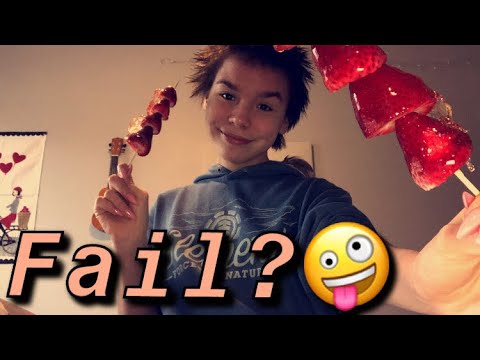 ASMR eating Candide strawberry’s, FAIL😂 GOOD MOUTH SOUNDS THOUGH😂❤️