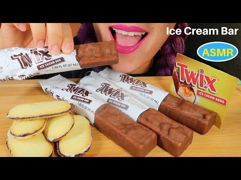 ASMR 트윅스 아이스크림,코코넛 초콜렛 쿠키 먹방 | TWIX ICE CREAM BAR, MILANO COCONUT CHOCOLATE |CURIE. ASMR