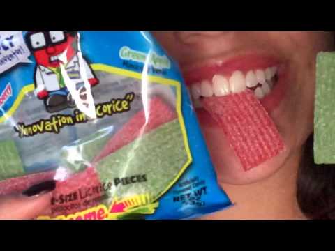 ASMR- CHEWY CANDY, LIP SMACKING, LOUD EATING