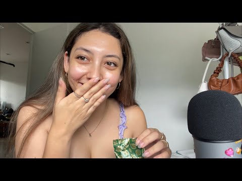 ASMR Eating an icecream 🍦 ~dairy free magnum chewing & crunching sounds~ | Whispered