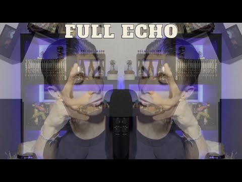 🤗ASMR FULL ECHO (mouth sound, whispering, tapping, inaudible)🤗