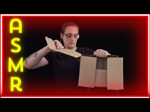 ASMR Ripping/Tearing Cardboard Boxes (Talking, Whispering, Ripping)