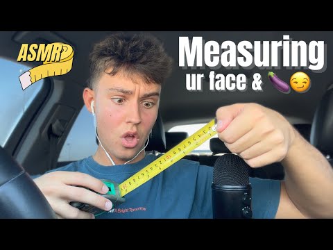 ASMR | Measuring ur Face 👦 w- Fast and Aggressive Mouth Sounds +more