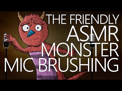 The Friendly ASMR Monster ✦ Mic Brushing ✦