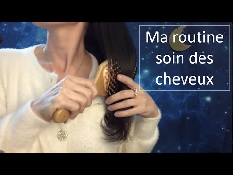 ASMR * Mes routines cheveux * hair brushing * chuchotements