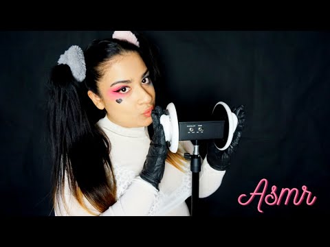 ASMR Harley Quinn Ear Massage | Mouth Sounds | Cupping Ears