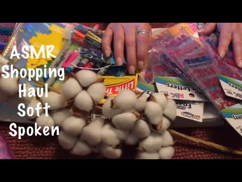 ASMR /Shopping Haul/Show & tell/Crinkles/Sticky sounds