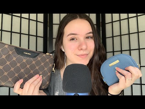 ASMR Leather Bags (Tapping, Scratching, and Whispering)