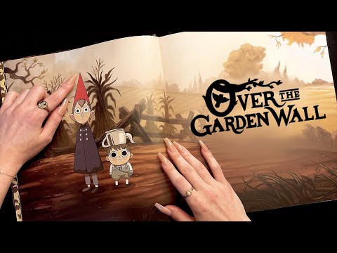 ASMR Over the Garden Wall | Art Book Flip-Through (tracing, tapping, scratching)