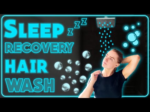[ASMR] Hair Wash in shower | Hair wash in clothes | Shampooing hair [Sleep Recovery] 😴