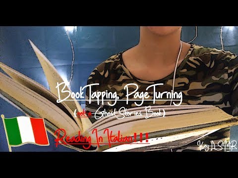 ASMR Book Tapping, Page Turning (reading in italian) || ASMR by KeY ||