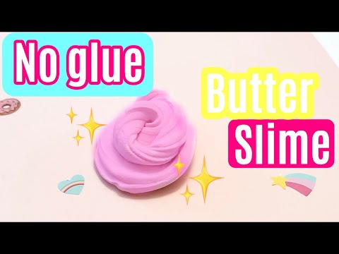 2 No Glue No activator BUTTER SLIMES!🌸 SUPER EASY!