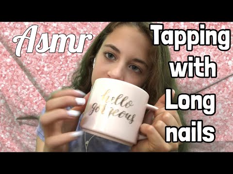 ASMR tapping with LONG NAILS!