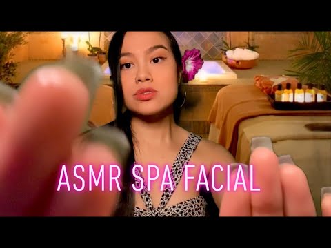 ASMR: *Relaxing* Spa Facial Treatment Roleplay | Facial Massage | Personal Attention | Gum Chewing |