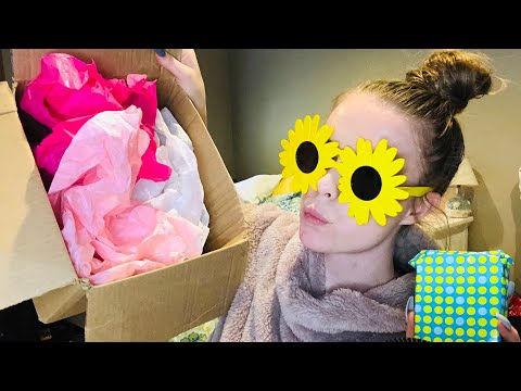 ASMR! Present Unboxing! A present for you!! Tingles....