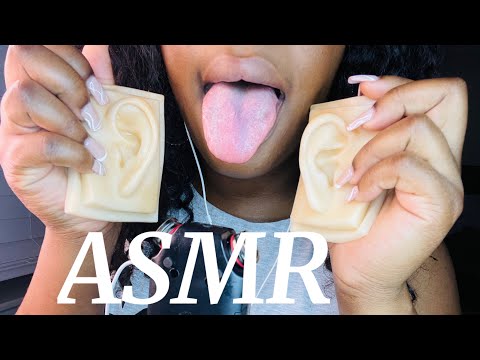 ASMR Double Ear Eating w/ Tascam Mouth Sounds