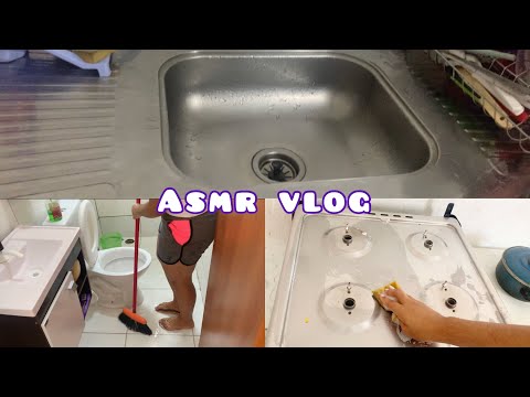 ASMR VLOG/ limpeza da casa
