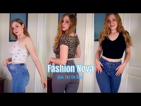 ASMR | Fashion Nova Jean Try On Haul w/ Jean Rubbing Sounds & Soft Whispering *No Background Music*