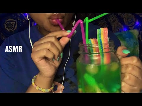 ASMR | Candy Cocktail 🍹🍬🍭 TikTok inspired drink 👅