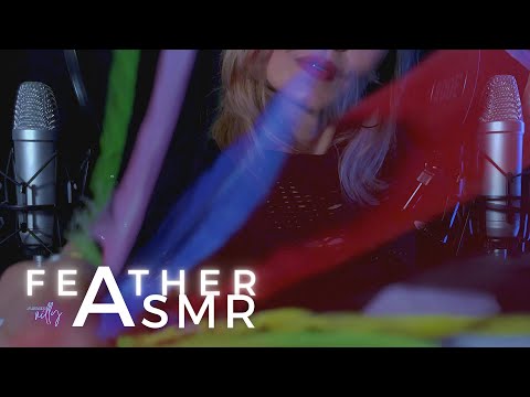 ASMR | Ear to Ear Trippy Layered Feather Sounds, Relaxing ASMR (No Talking)