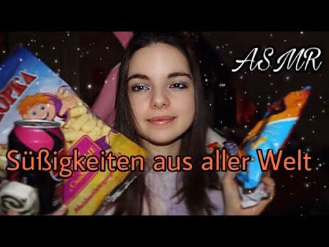 ASMR deutsch Süßigkeiten aus aller Welt probieren