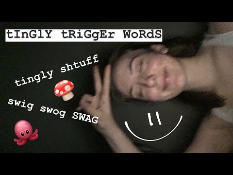 asmr | tingly, unpredictable trigger words. repetition with personal attention 🐙🍄