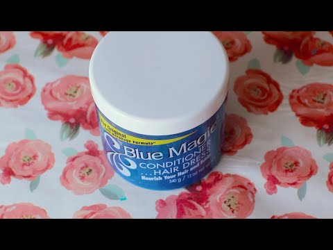 Blue Magic Conditioner Hair Dress ASMR Mouth Sounds