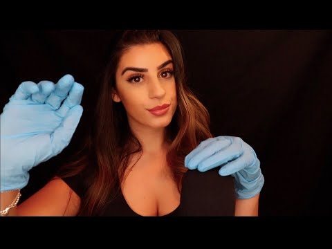 ASMR | Sleep Treatment/Exam (Hand Movements, Mouth Sounds, Tapping..)