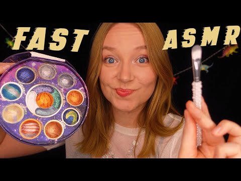 ASMR Doing Your Makeup Super Fast (Quick Tingles, Whispered)