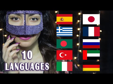 ✨ ASMR IN 10 DIFFERENT LANGUAGES saying I LOVE YOU ( RUSSIAN - GERMAN - ARABIC ..) ✨ HAND MOVEMENTS