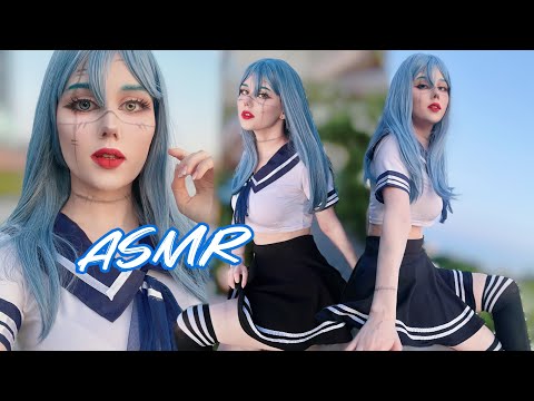 ASMR Scratching Fabric And Spit Painting (Mahito Cosplay)