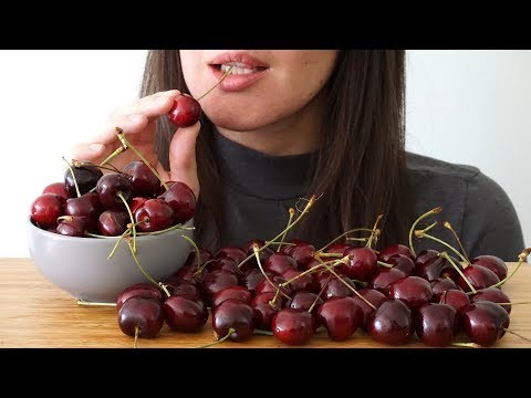 ASMR Eating Sounds: Cherries (No Talking)