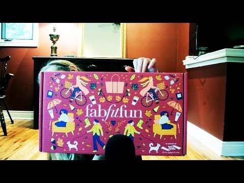 Unboxing Fab Fit Fun Fall Box (Tapping, Wrinkles, Bubble Wrap) ASMR