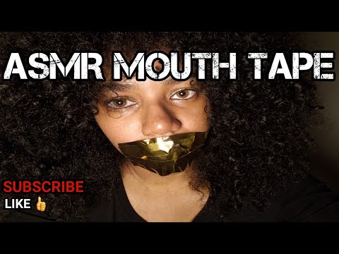 Asmr Mouth Taped ~ Latex Gloves, Hand Movement, Soft Brushing, and up close attention