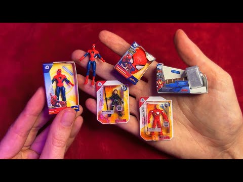 ASMR Unboxing Miniature Marvel Figures (Whispered)