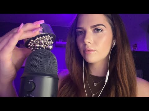 ASMR MIC TRIGGERS 🎙️ (Brushing, Scratching, Tapping and More 🖤)