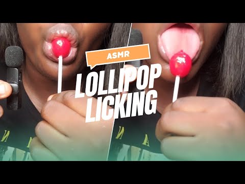 ASMR *warning*spit licking 🤤candy 🍭 wet mouth sounds,Aggressive and Fast