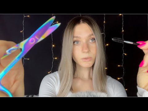ASMR| Doing Your Eyebrows W/ Inaudible Whispering/Personal Attention