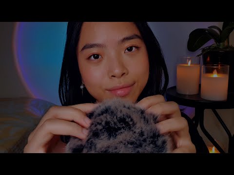 ASMR Fluffy Mic Touching & Breathy Whispers To Help You Fall Asleep Tonight 💤