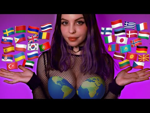 ASMR Whispering Trigger Words In 35 Different languages 🌍 АСМР