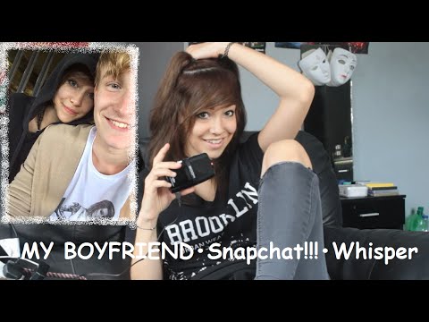 ♥ASMR♥ MY BOYFRIEND•Snapchat!!!•Whisper