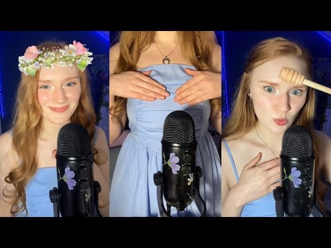 ASMR 🥰lotion sound,dress scratching,wet mouth sounds, kisses, tingly tape sound 😯🫠