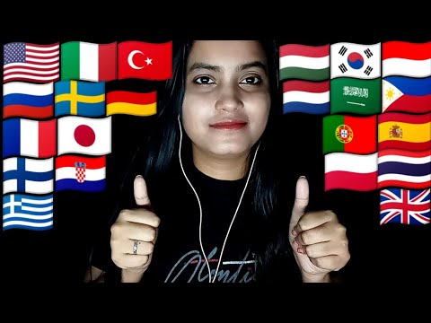 [ASMR] How Yo Say "All The Best" In Different  Languages With Whispering