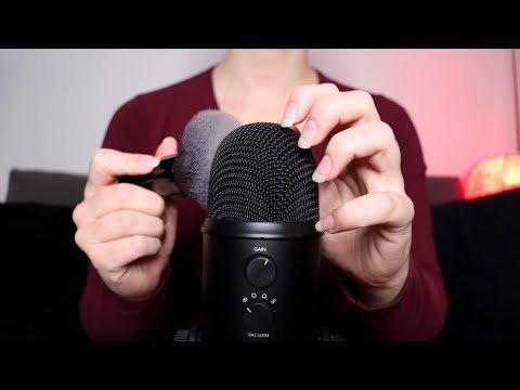 ASMR - Fast Microphone Scratching & Brushing (With & Without Windscreen) [No Talking]