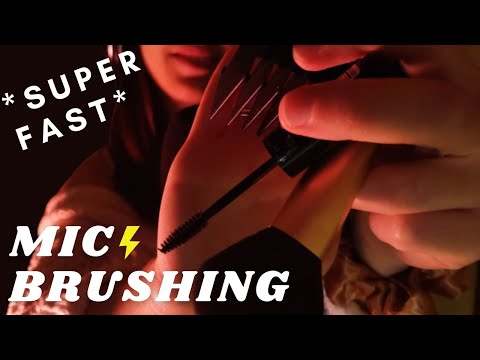 ASMR - EXTREMELY FAST and AGGRESSIVE cover BRUSHING | up close TINGLY soft spoken