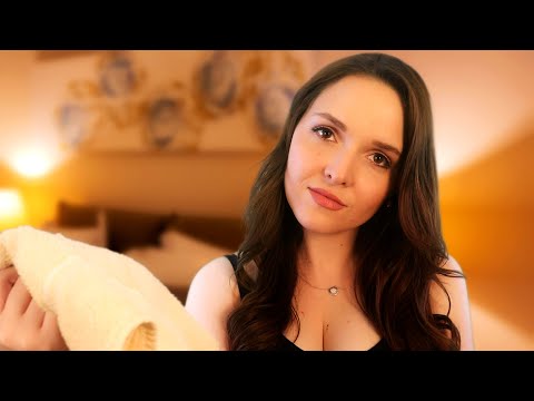 ASMR Girlfriend Comforts You After a Hard Night || soft spoken roleplay F4A