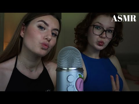 ASMR with my best friend👭💞 | answering your questions about us [deutsch/german]