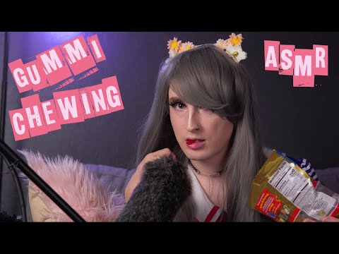ASMR Slowly Chewing and Eating a Bag of Gummi Bears  - Relaxing Vibes