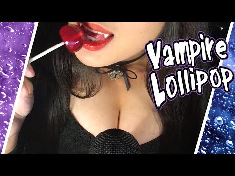 ASMR Vampire Lollipop 🍭🦇 Candy Eating Mouth Sounds